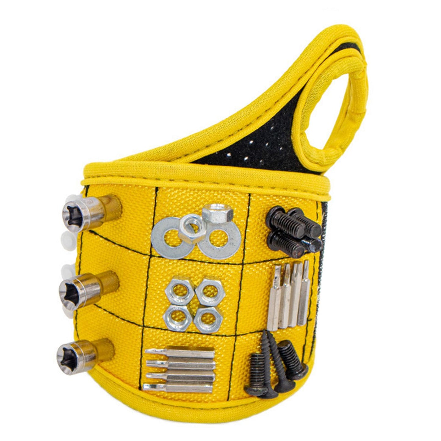 Magnetic Wristband Strong Magnets For Holding Screw Nail Bit DIY Yellow