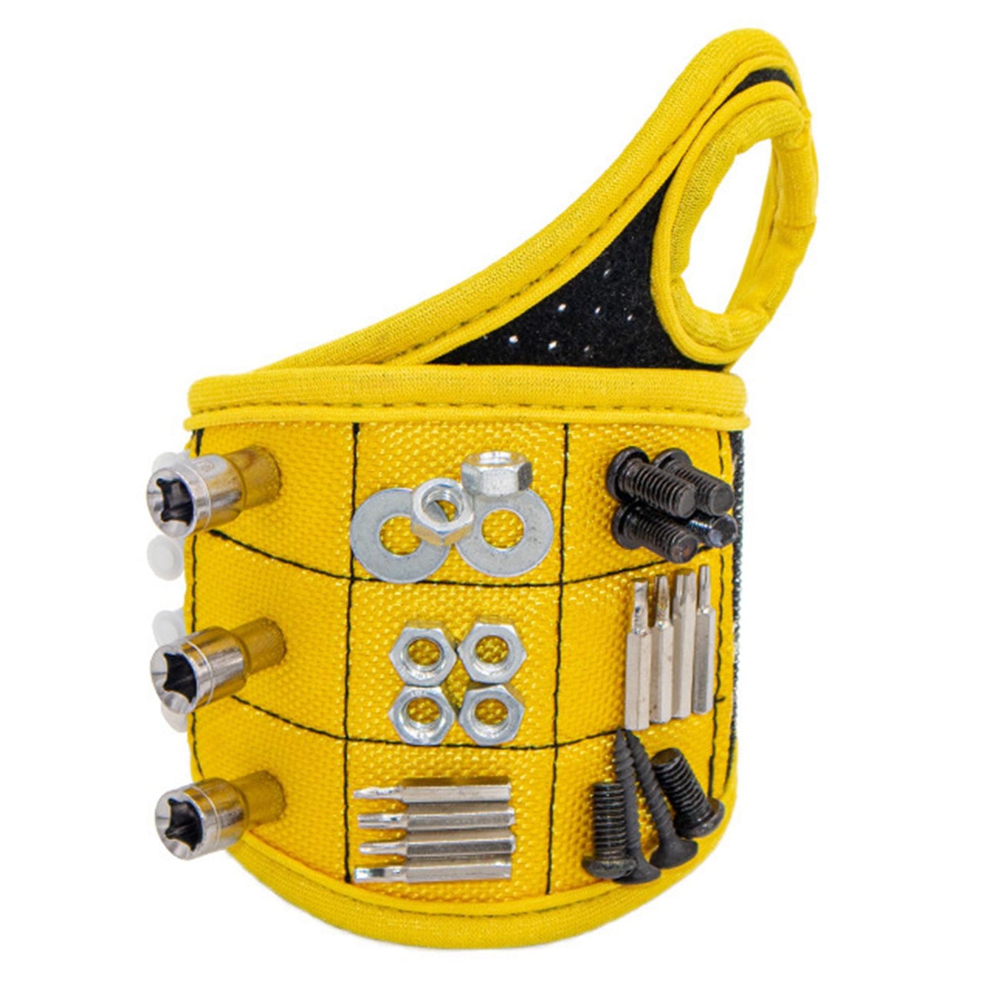 Magnetic Wristband Strong Magnets For Holding Screw Nail Bit DIY Yellow
