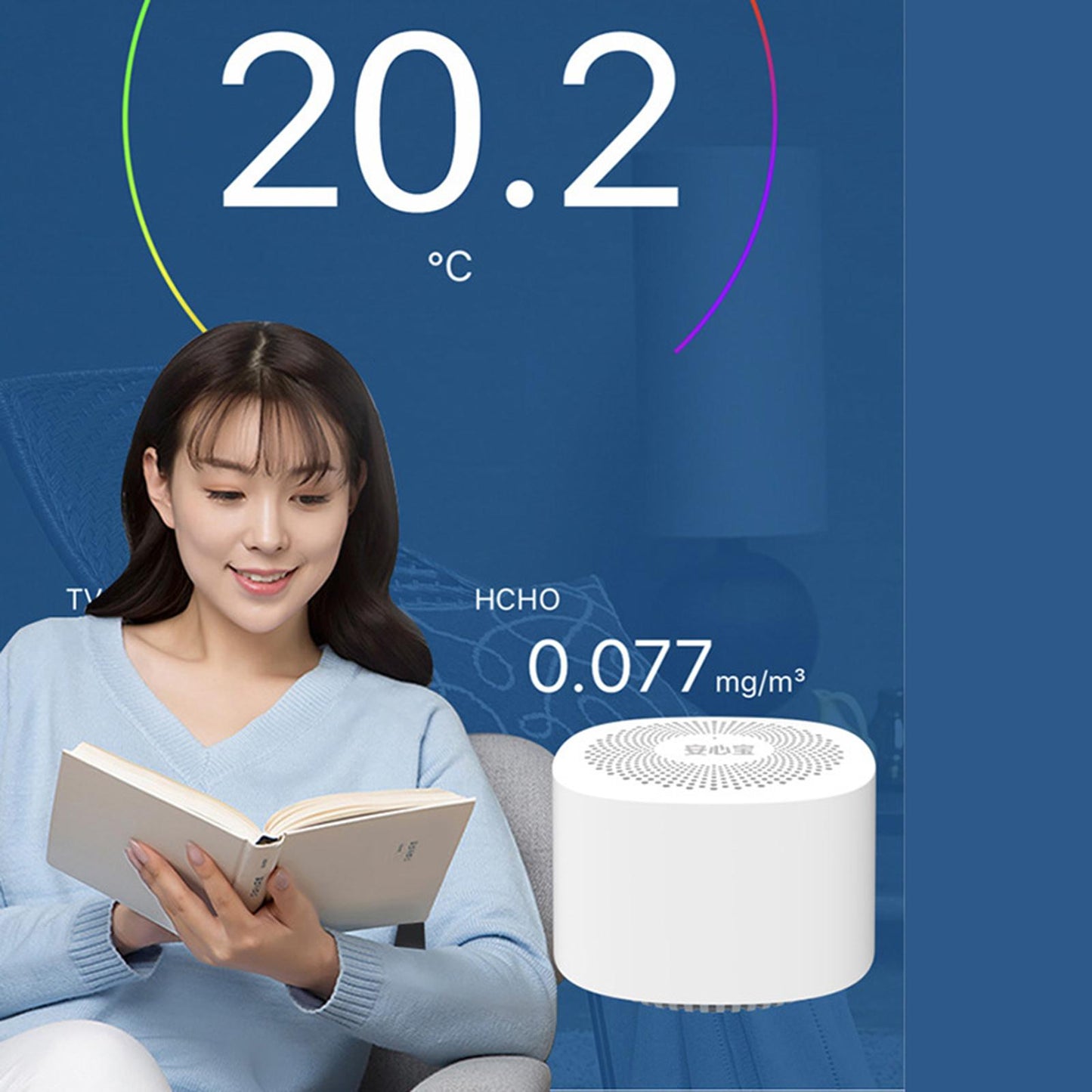 Portable Air Quality Meters Tester Formaldehyde CO2 Detector Air Analyzer
