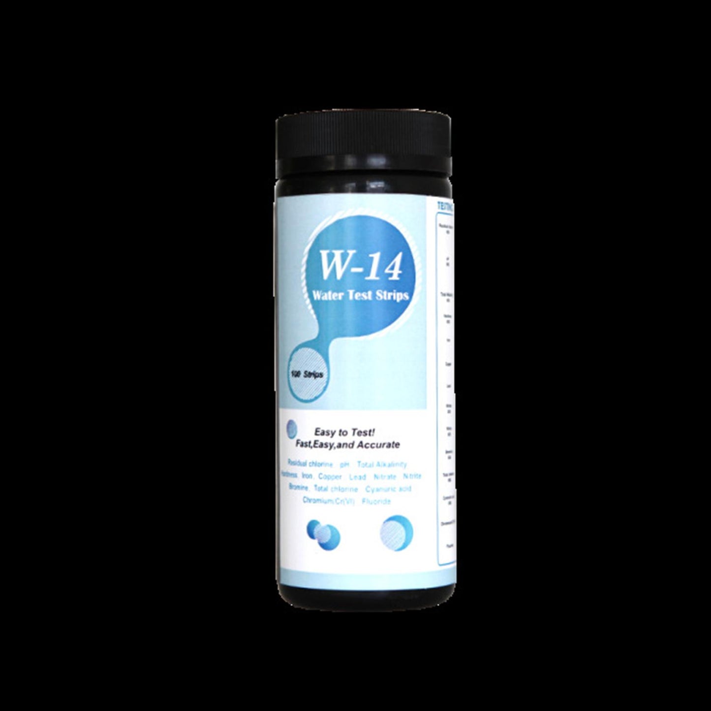 Swimming Pool & Spa Water 14 in 1 Test Strips-Chlorine-Alklalinity-Hardness