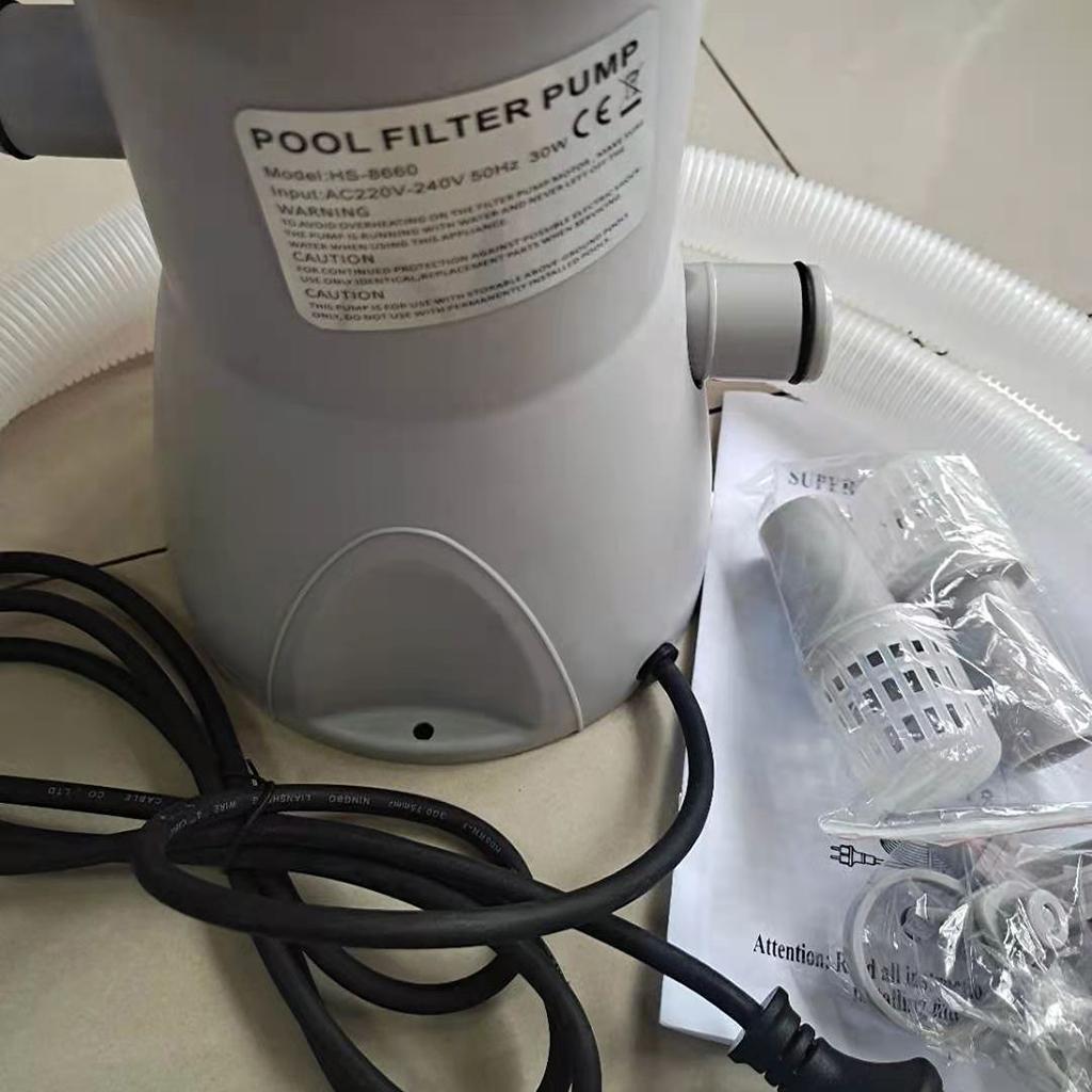 600 Gallons Swimming Pool Cartridge Filter Pump Kit with Accessories -EU