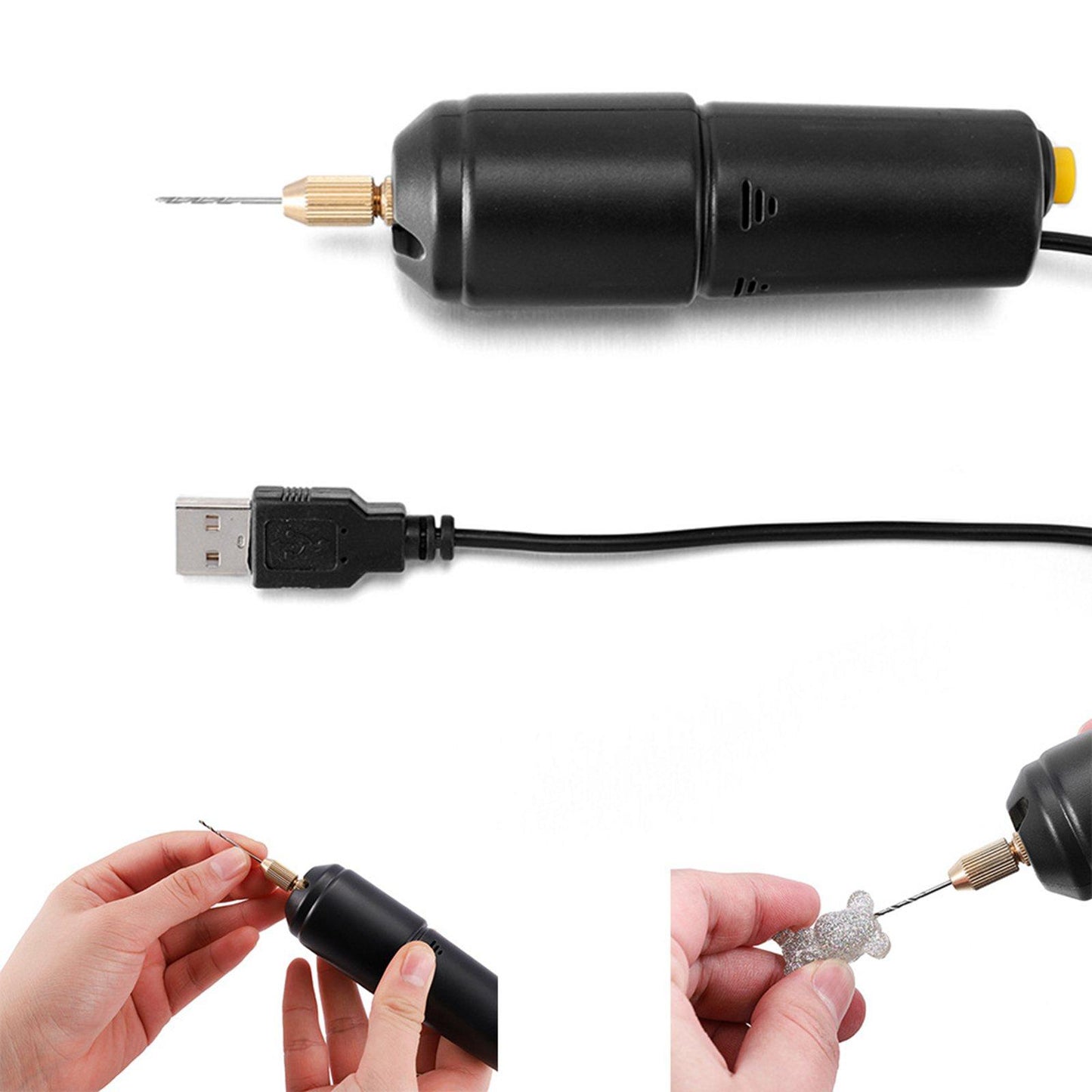 Handheld Hand Drill Power Rotary Tool for Metal Wood Drilling Engraving Package B