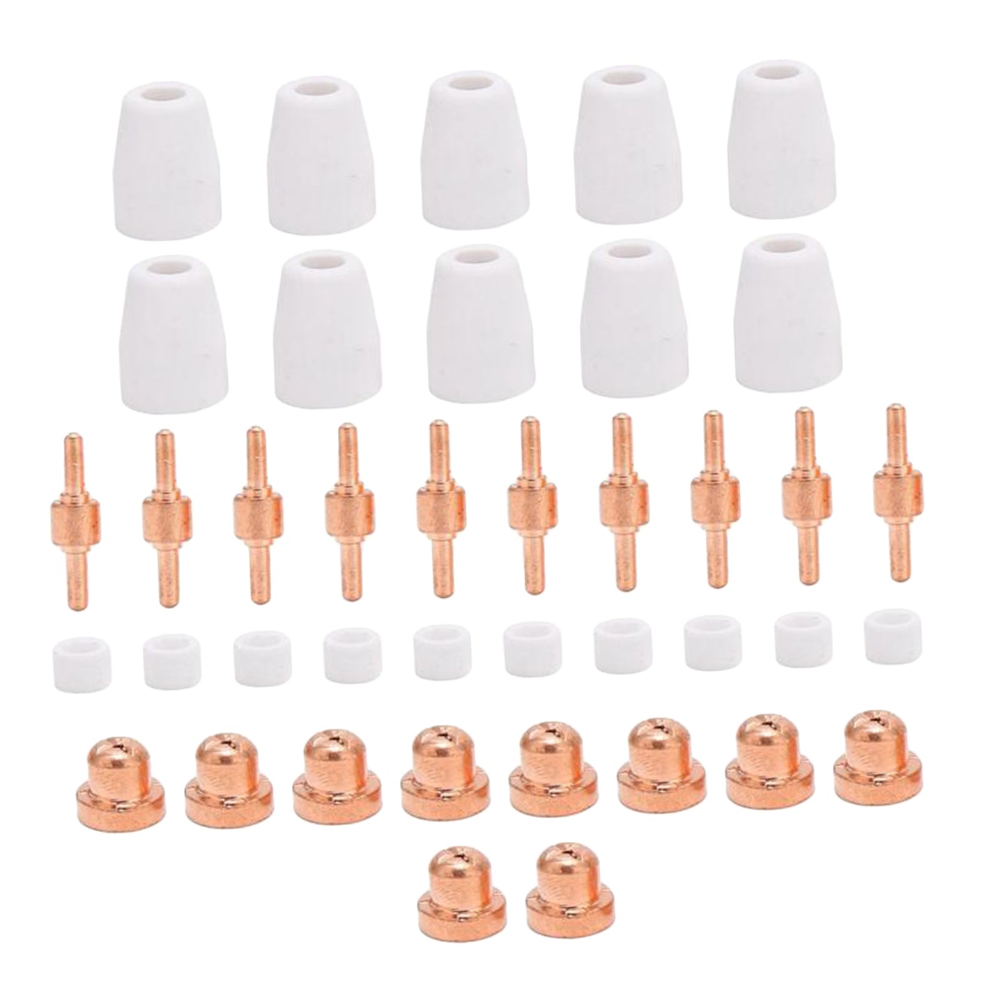 LG-40 Plasma Cutter Electrode Tips Set for CUT40 CUT50 Cutting Torch Parts 40pcs