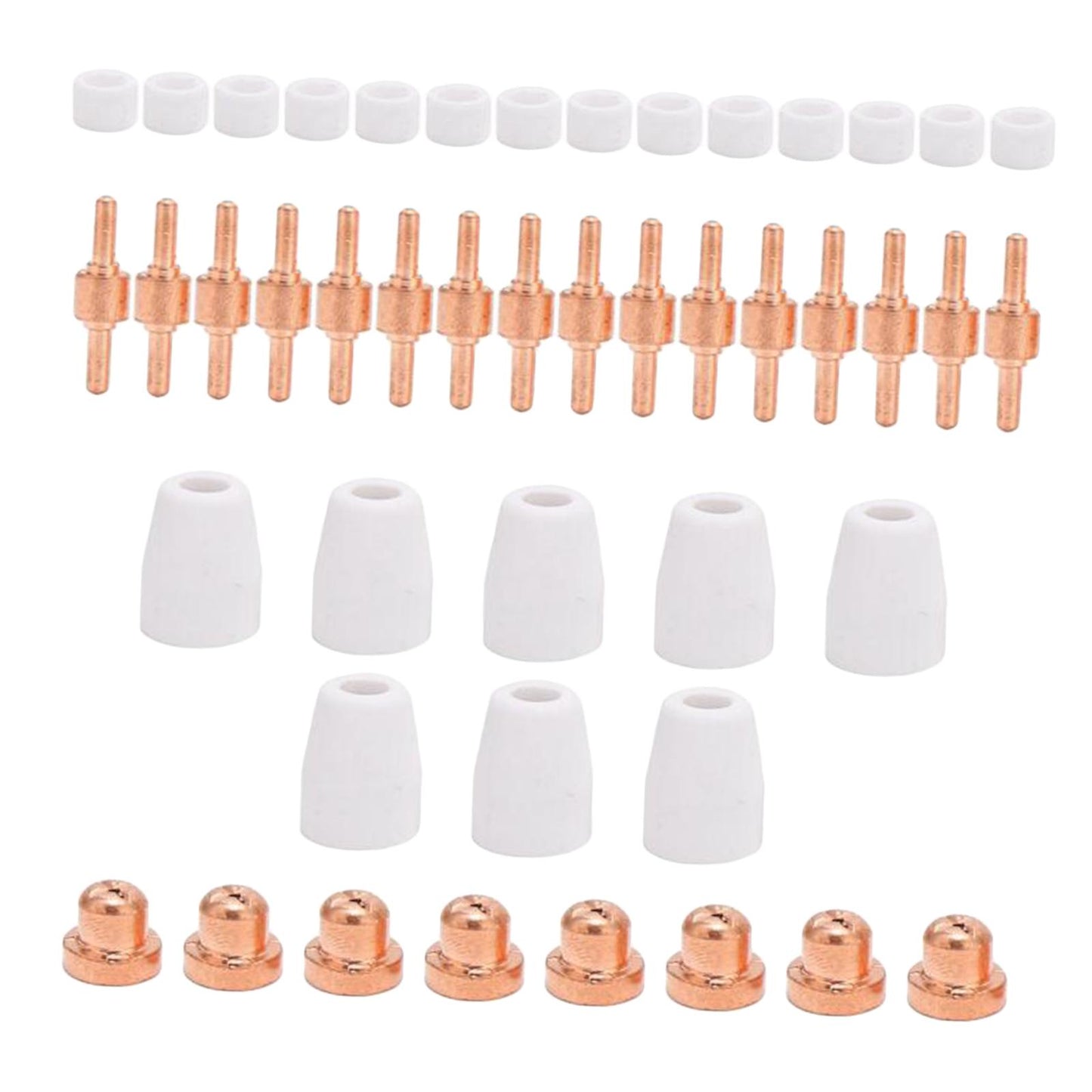 LG-40 Plasma Cutter Electrode Tips Set for CUT40 CUT50 Cutting Torch Parts 46pcs