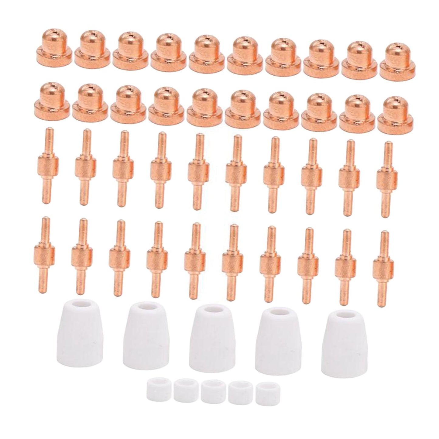LG-40 Plasma Cutter Electrode Tips Set for CUT40 CUT50 Cutting Torch Parts 50pcs