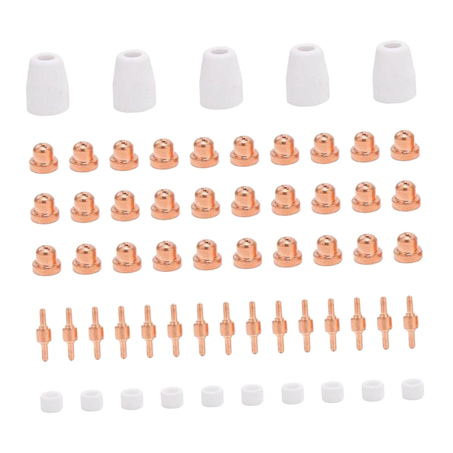 LG-40 Plasma Cutter Electrode Tips Set for CUT40 CUT50 Cutting Torch Parts 60pcs