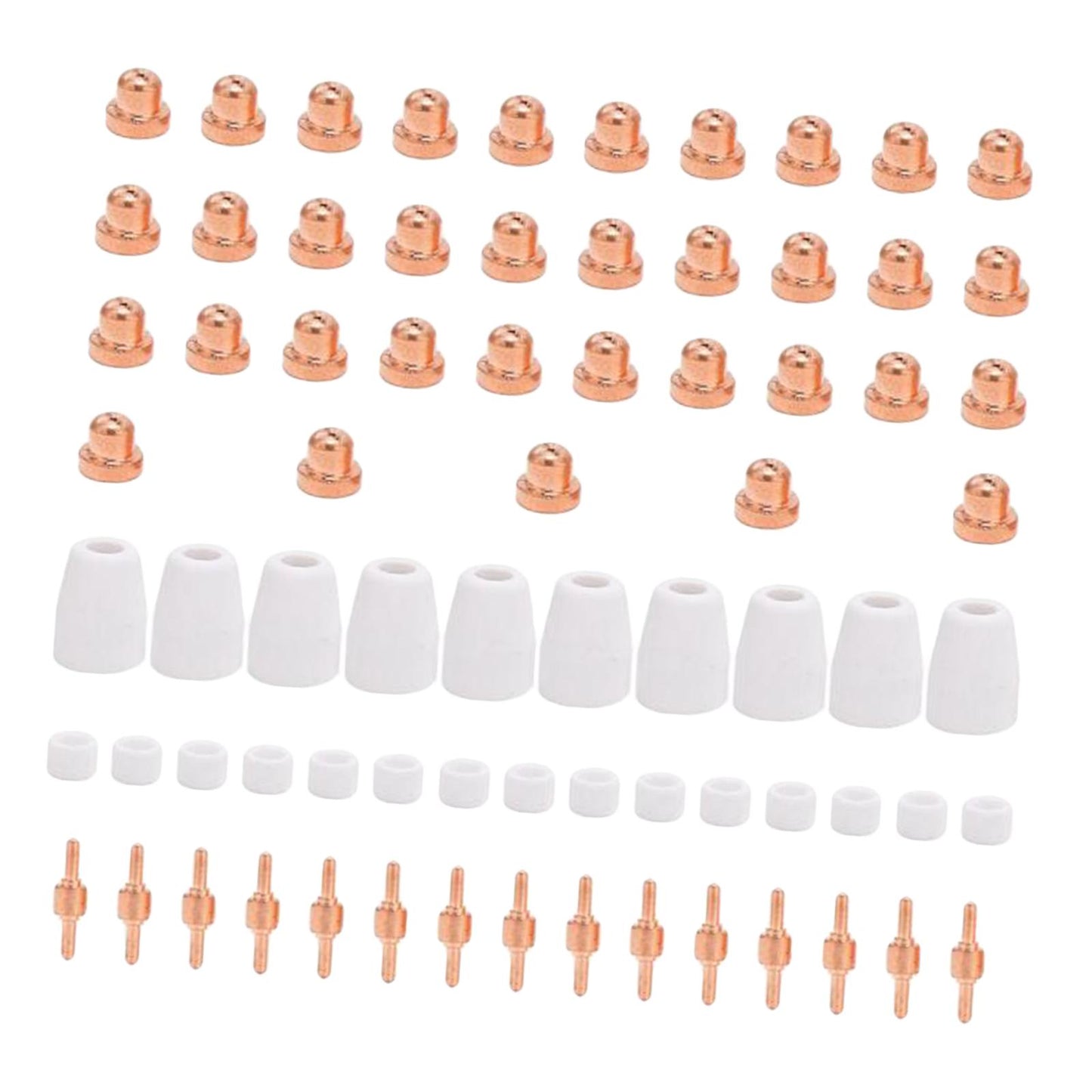 LG-40 Plasma Cutter Electrode Tips Set for CUT40 CUT50 Cutting Torch Parts 75pcs