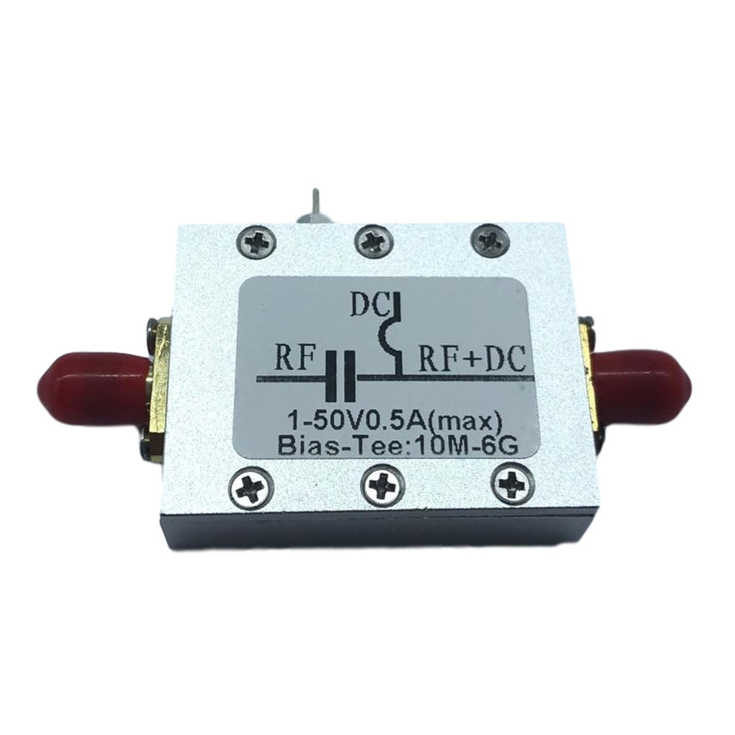 10MHz-6GHz Bias Tee DC Blocks Frequency Microwave for SDR LNA with Case