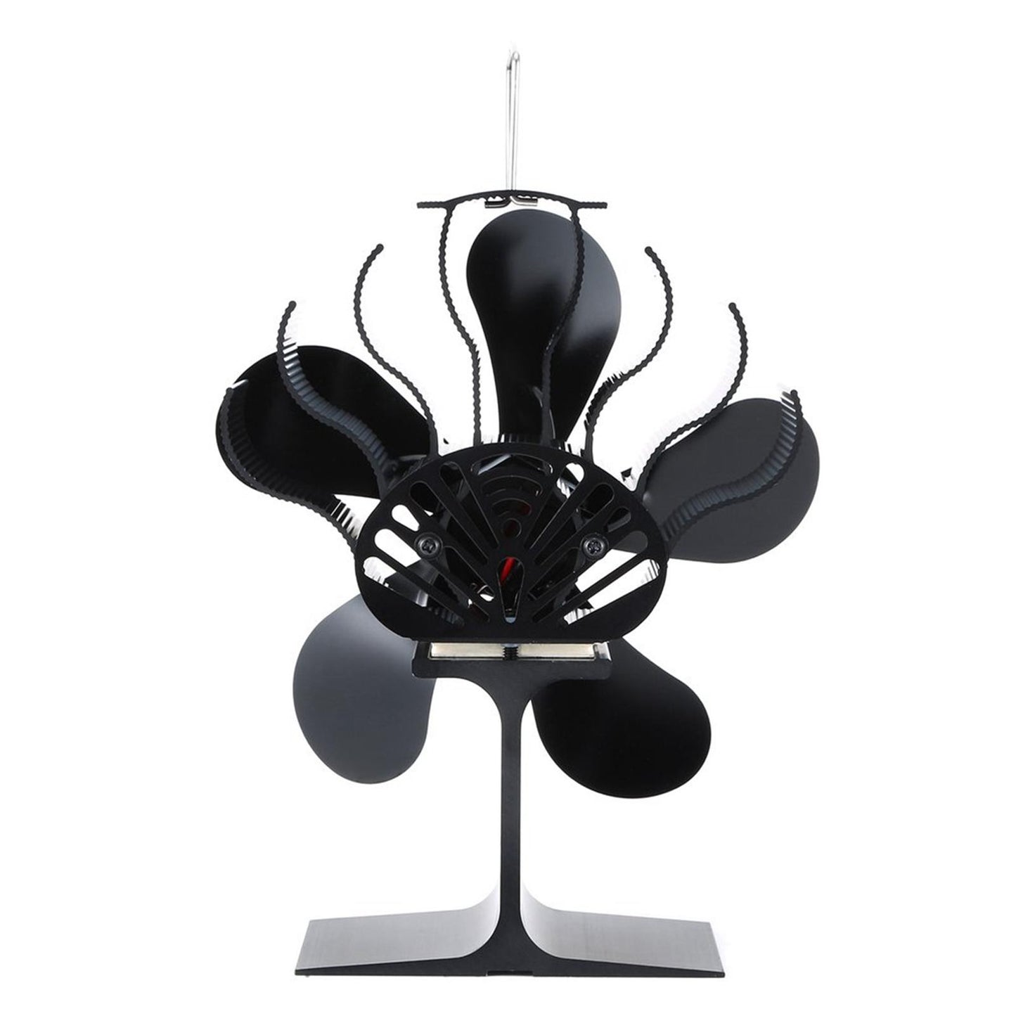 Heat Powered Stove Fan Ultra Quiet Auto-Sensing Wood Stove Fan for Wood Gas single-head 5 blades