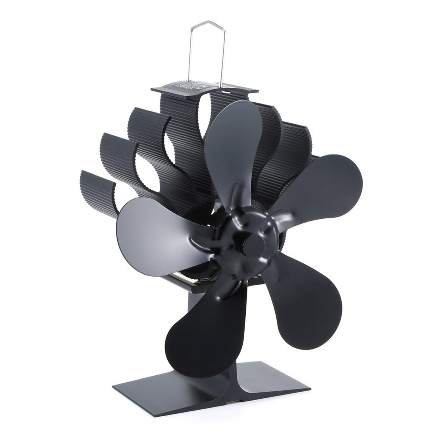 Heat Powered Stove Fan Ultra Quiet Auto-Sensing Wood Stove Fan for Wood Gas single-head 5 blades