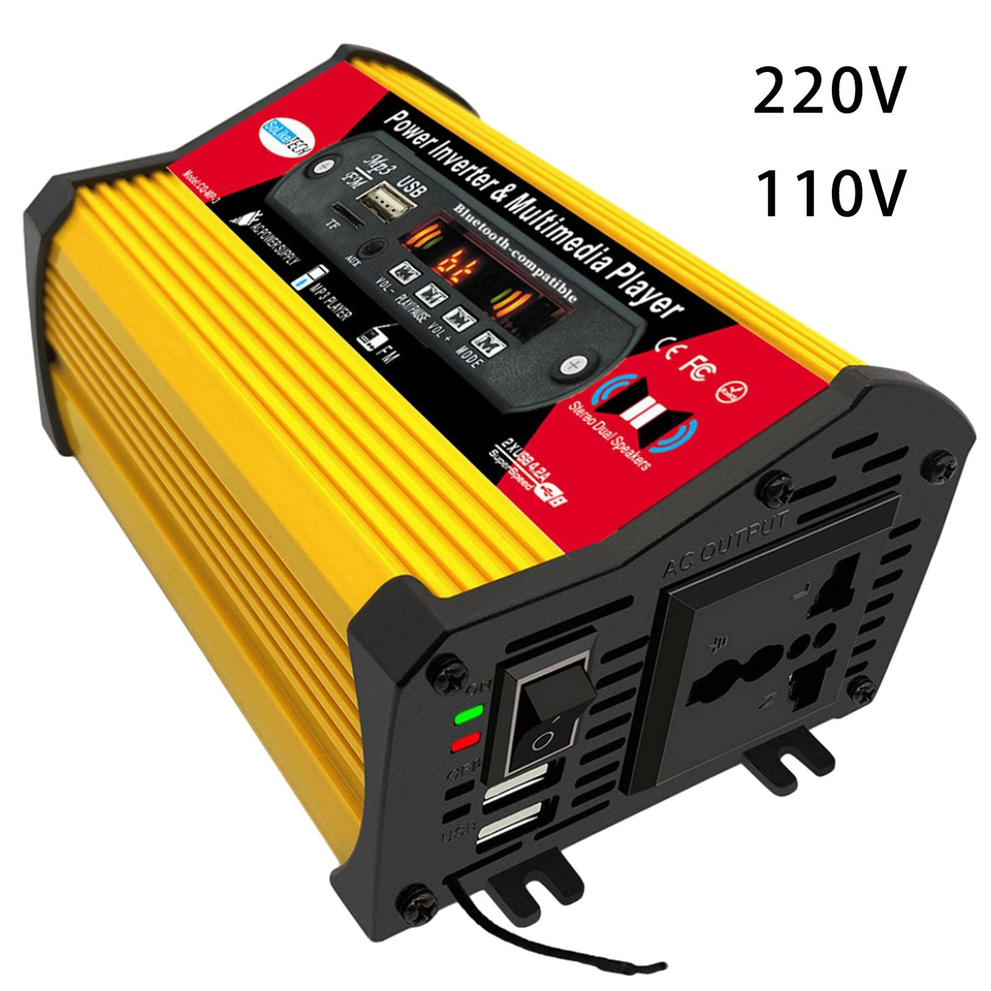 4000w Power Inverter Car Inverter and LCD Display for Automotive Truck Home 220 V