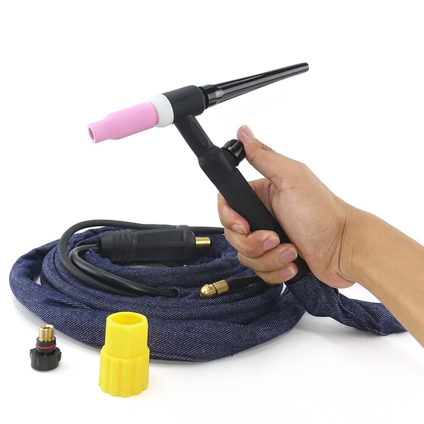 150Amp Air-cooled TIG Welding Torch Complete Package with Power Cable Hose WP 17V