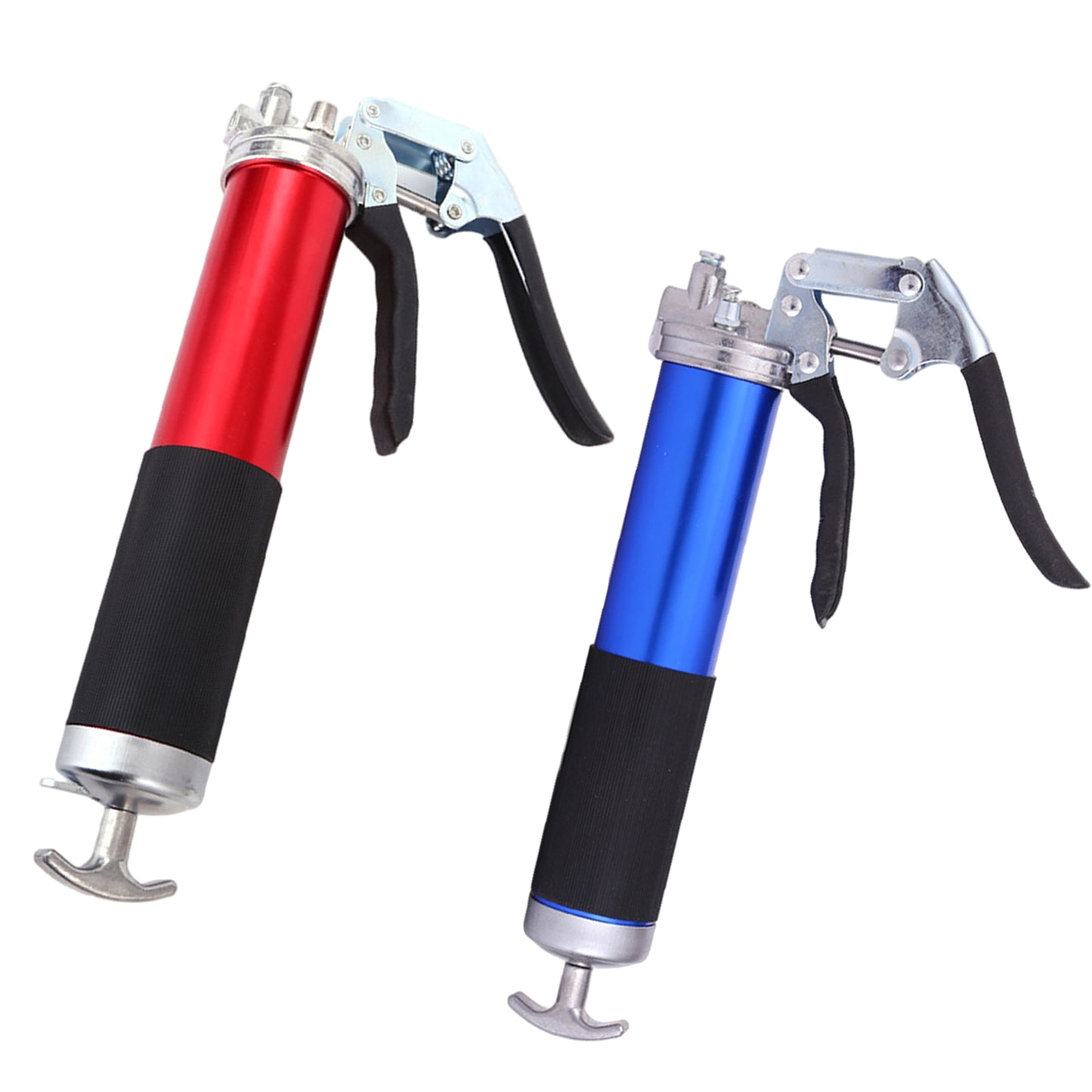400cc Lever Grease Gun W/ Hose Accessory for Automobile Train Airplane Tool Red