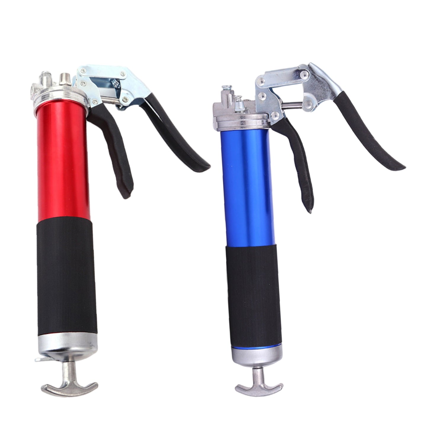 400cc Lever Grease Gun W/ Hose Accessory for Automobile Train Airplane Tool Red