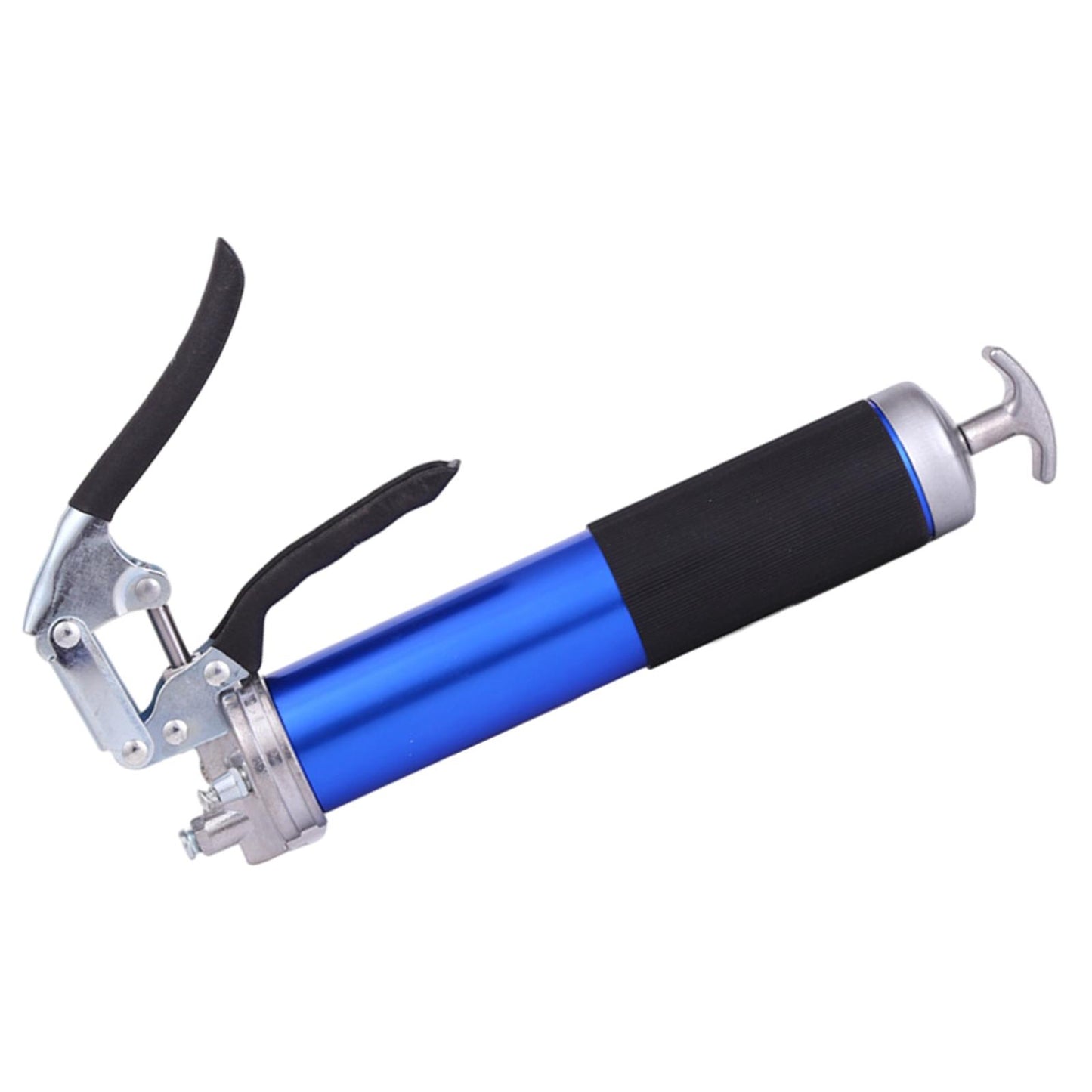 400cc Lever Grease Gun W/ Hose Accessory for Automobile Train Airplane Tool Blue