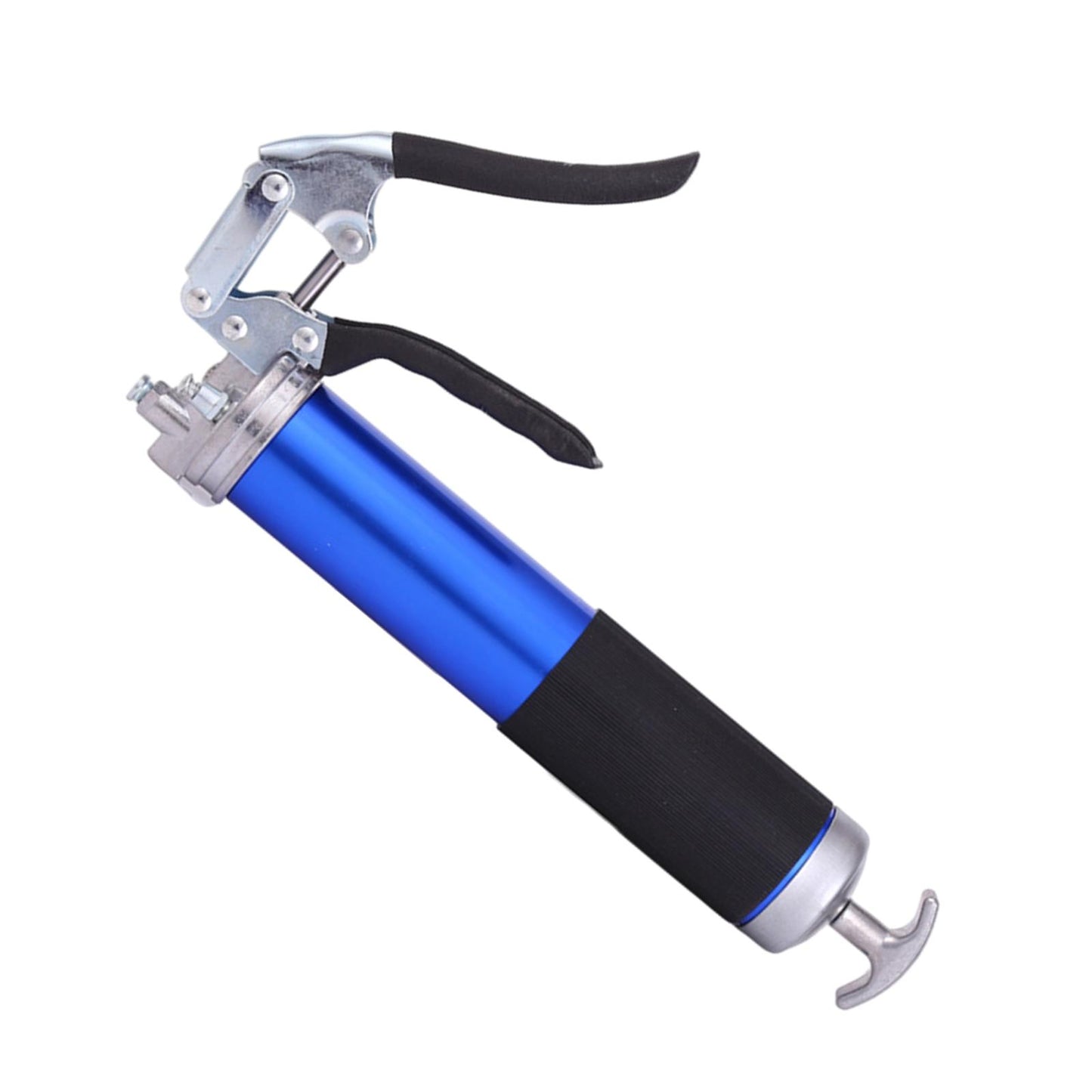 400cc Lever Grease Gun W/ Hose Accessory for Automobile Train Airplane Tool Blue