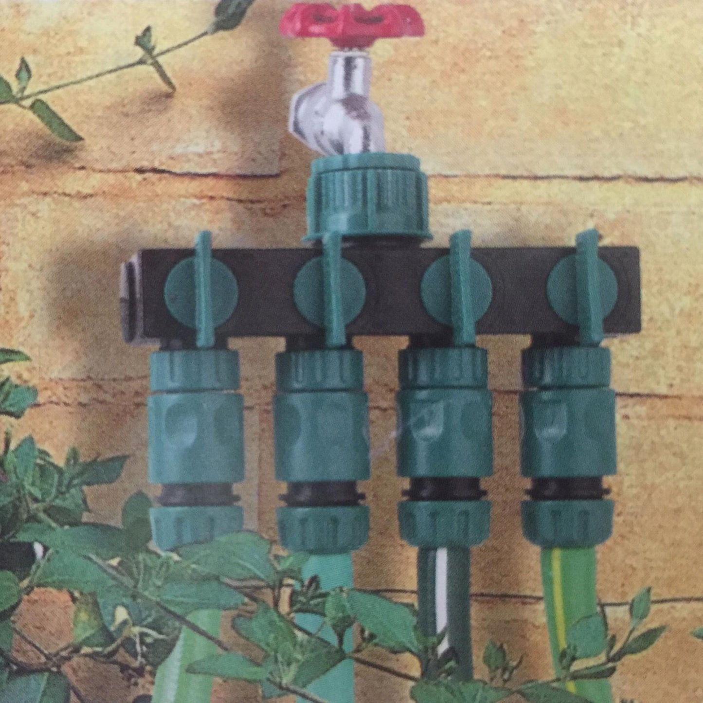 Garden Hose Splitter 4 Way Garden Tap Leakproof Home Gardening Outdoor Parts 3inch