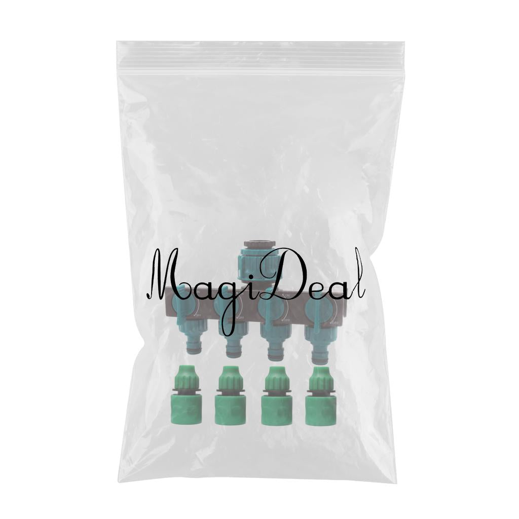 Garden Hose Splitter 4 Way Garden Tap Leakproof Home Gardening Outdoor Parts 3inch