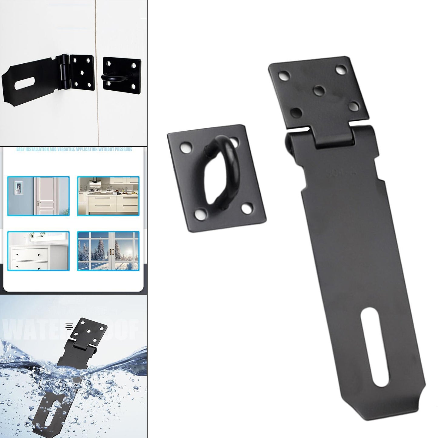 Lock Plate Heavy Duty Hasp Latch Lock Shed Room Security Window Furniture 5 inches