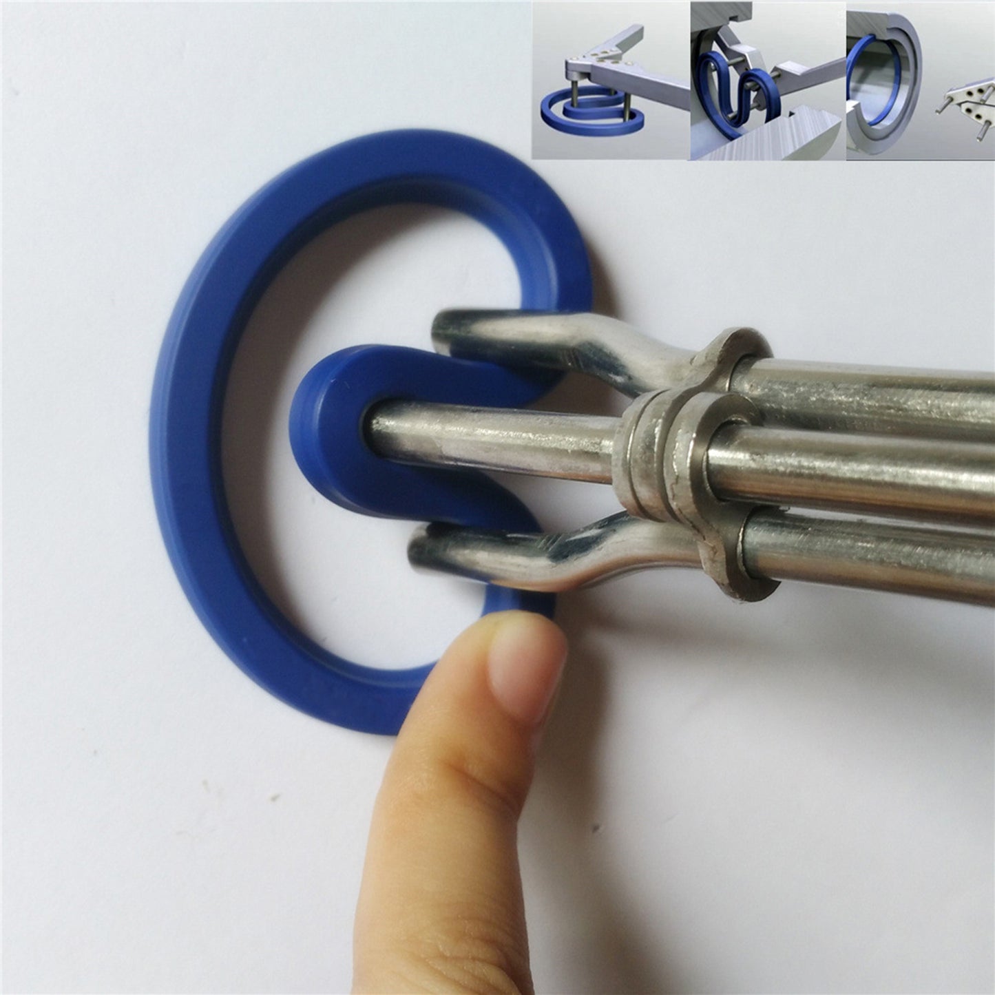 U-Cup Twistor 3Pcs Gasket for U-Shaped Oil Installation Cylinder Sealing 7.1 inch
