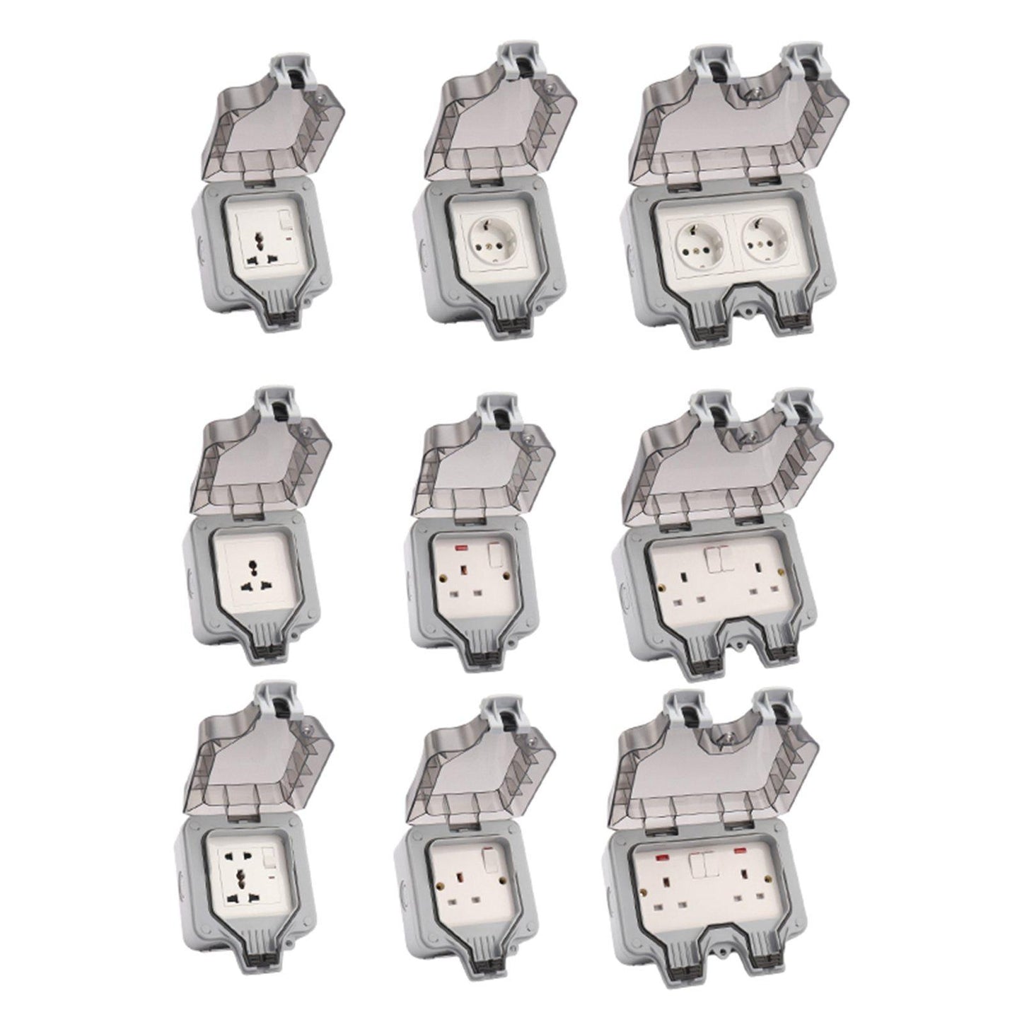 Outdoor Wall Socket Outlet Electrical Supplies Switch Socket for Outdoor 3 Holes