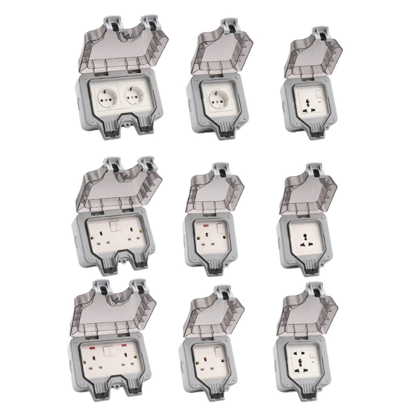 Outdoor Wall Socket Outlet Electrical Supplies Switch Socket for Outdoor 3 Holes