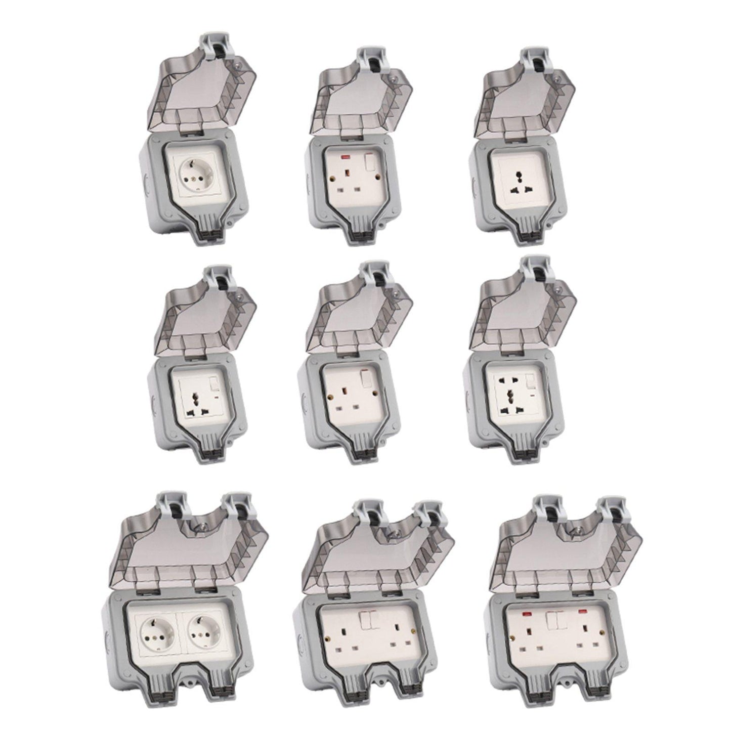 Outdoor Wall Socket Outlet Electrical Supplies Switch Socket for Outdoor 3 Holes