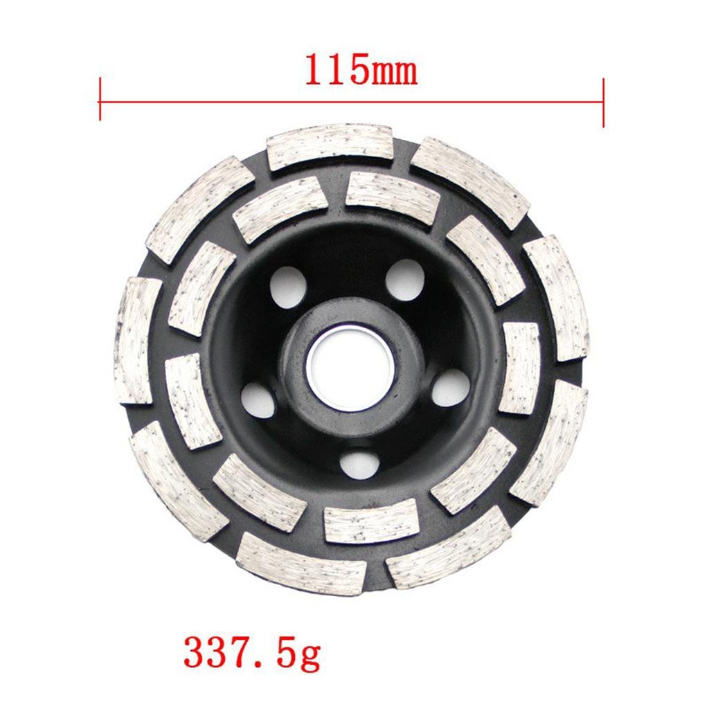 Diamond Grinding Wheel Double Row Concrete Resin 18 Seg Angle Grinder 1115mm