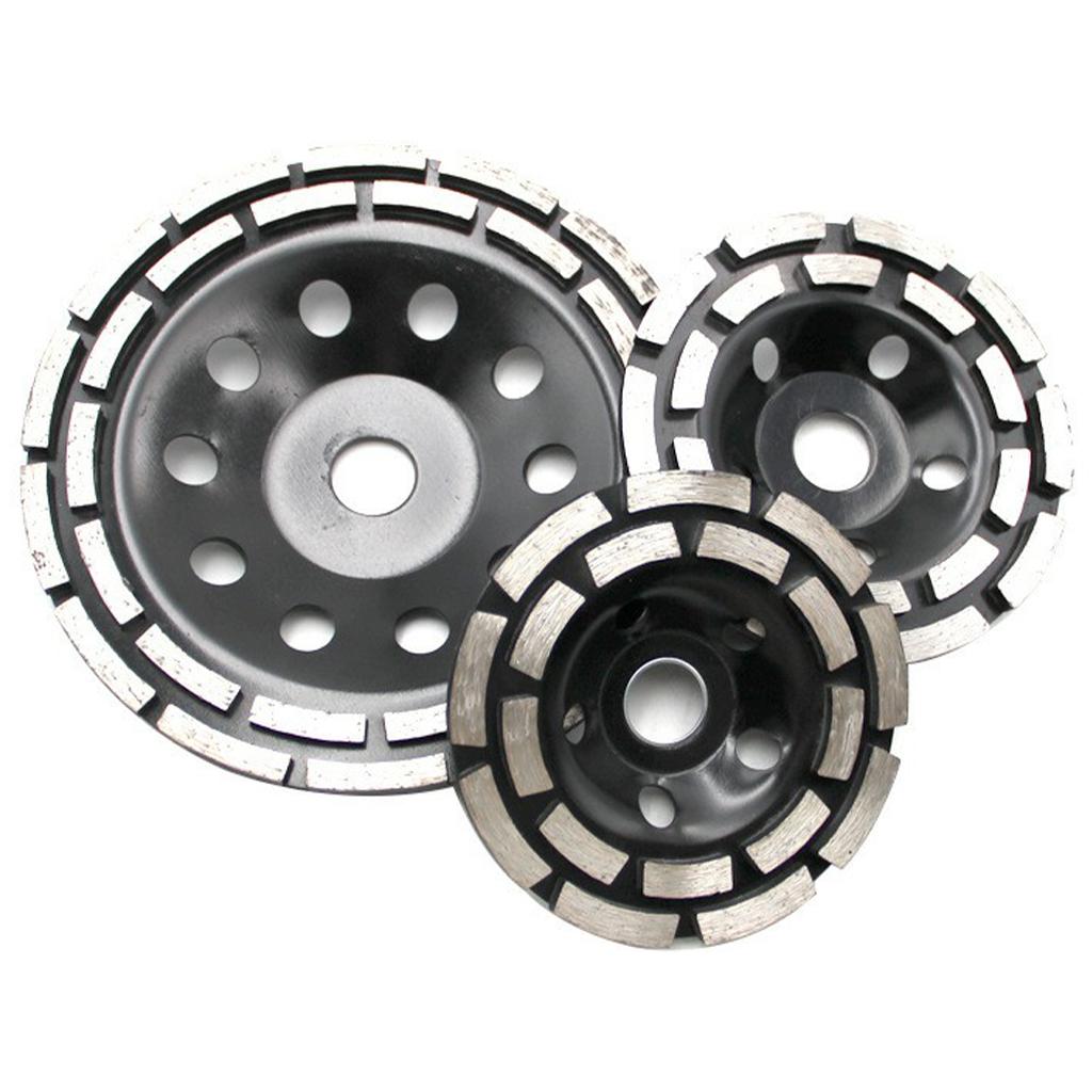 Diamond Grinding Wheel Double Row Concrete Resin 18 Seg Angle Grinder 1115mm