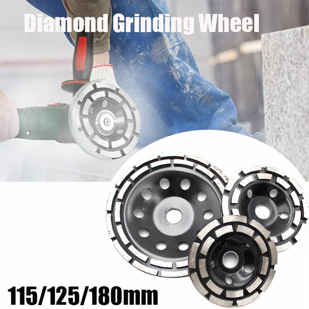 Diamond Grinding Wheel Double Row Concrete Resin 18 Seg Angle Grinder 1115mm
