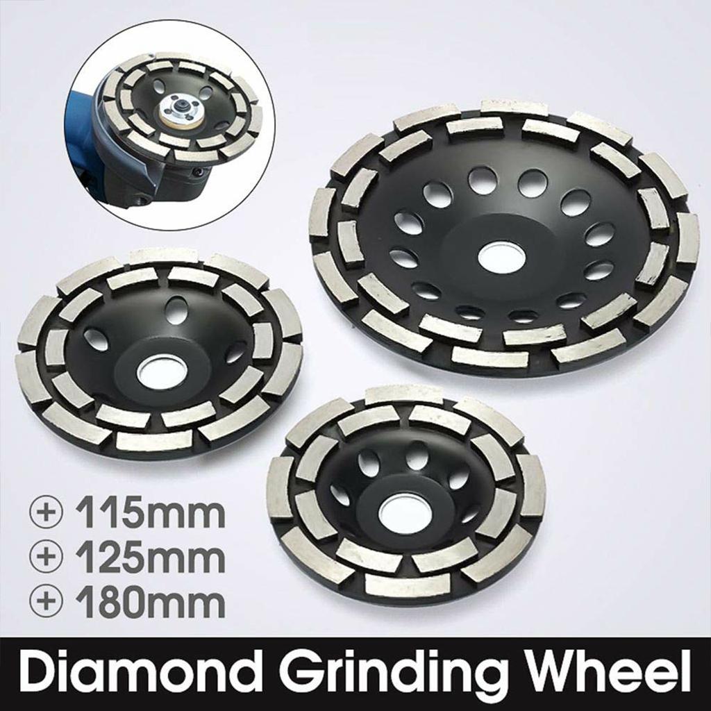 Diamond Grinding Wheel Double Row Concrete Resin 18 Seg Angle Grinder 1115mm
