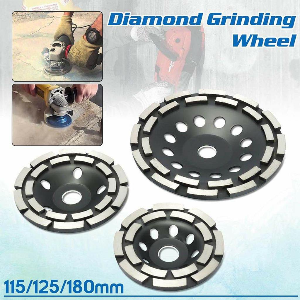 Diamond Grinding Wheel Double Row Concrete Resin 18 Seg Angle Grinder 1115mm