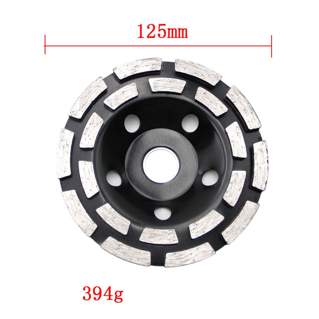 Diamond Grinding Wheel Double Row Concrete Resin 18 Seg Angle Grinder 125mm
