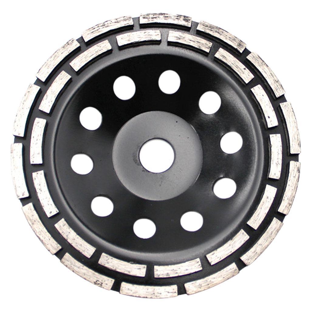 Diamond Grinding Wheel Double Row Concrete Resin 18 Seg Angle Grinder 180mm