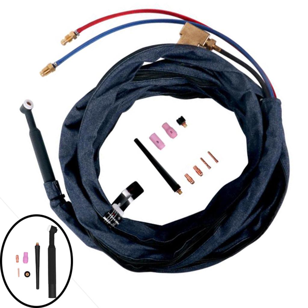 WP-20F Argon Arc Adjustable TIG Welding Torch Head Replacement Set 250Amp
