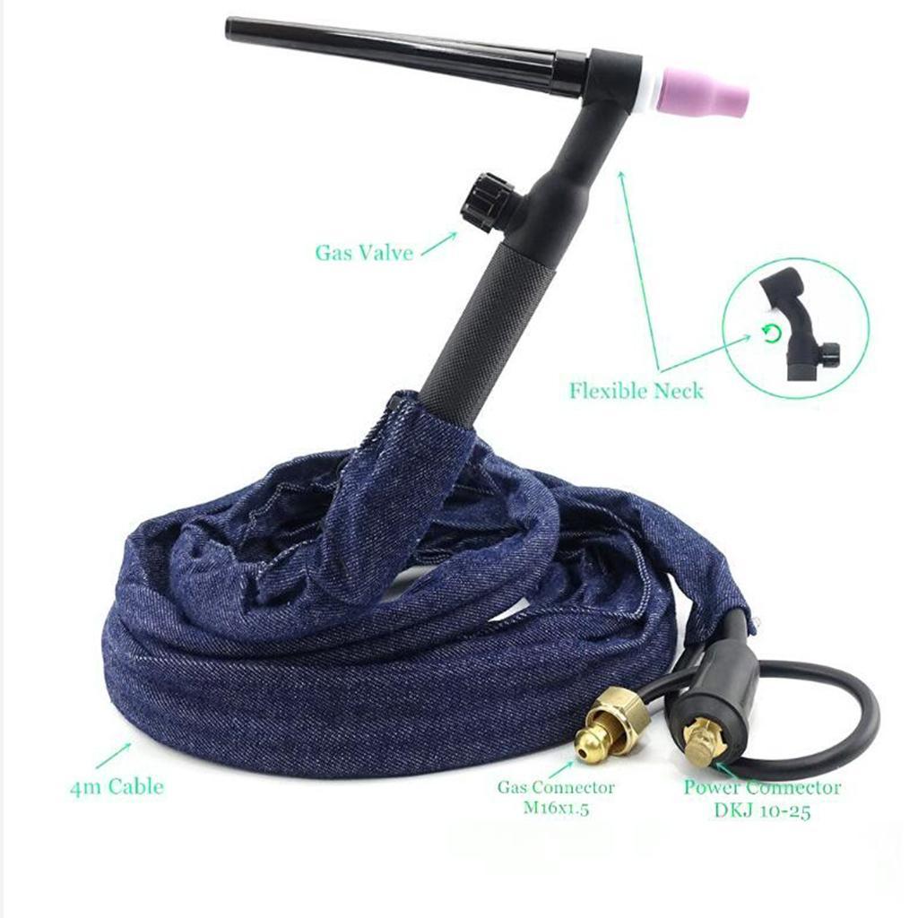 WP-9 Argon Arc TIG Welding Torch Head Set Flame Control Knob Repair WP-9F