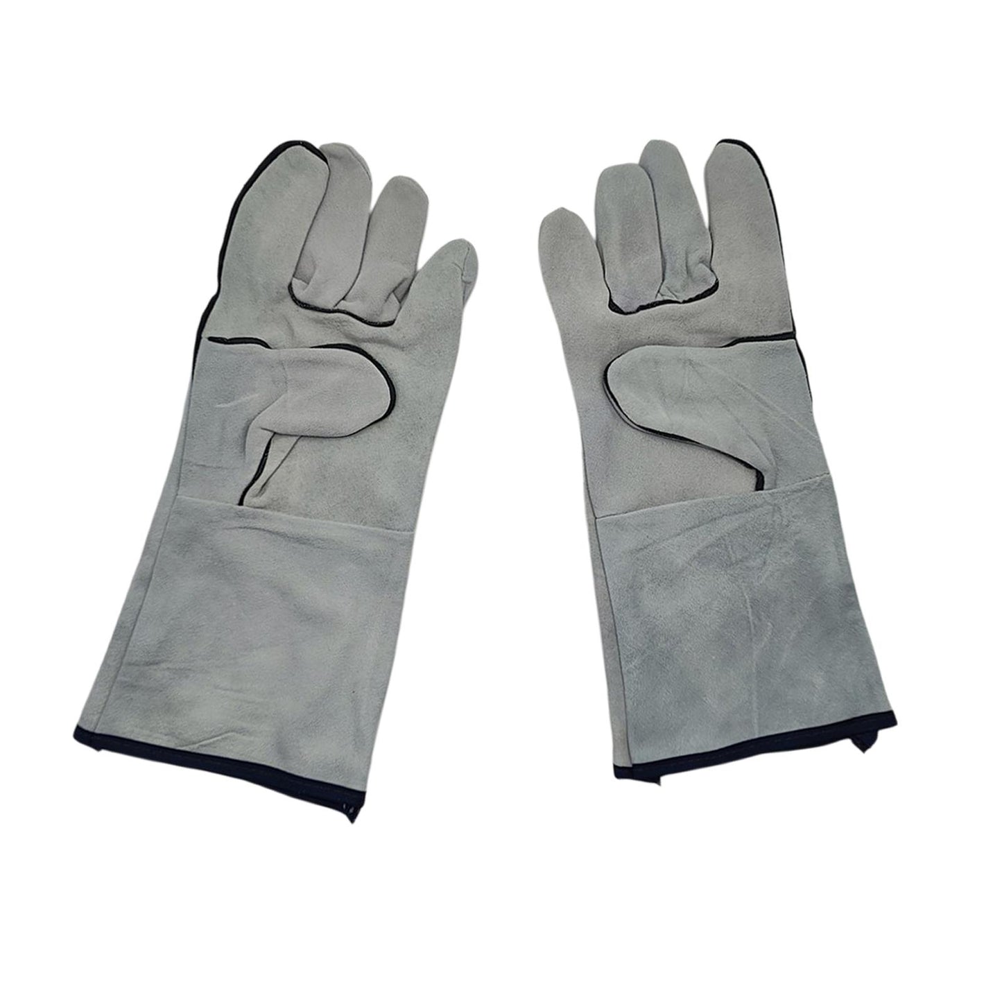 Cowhide Electric Welding Gloves Welder Protection Protective Gloves for Oven 35.5x14.5cm