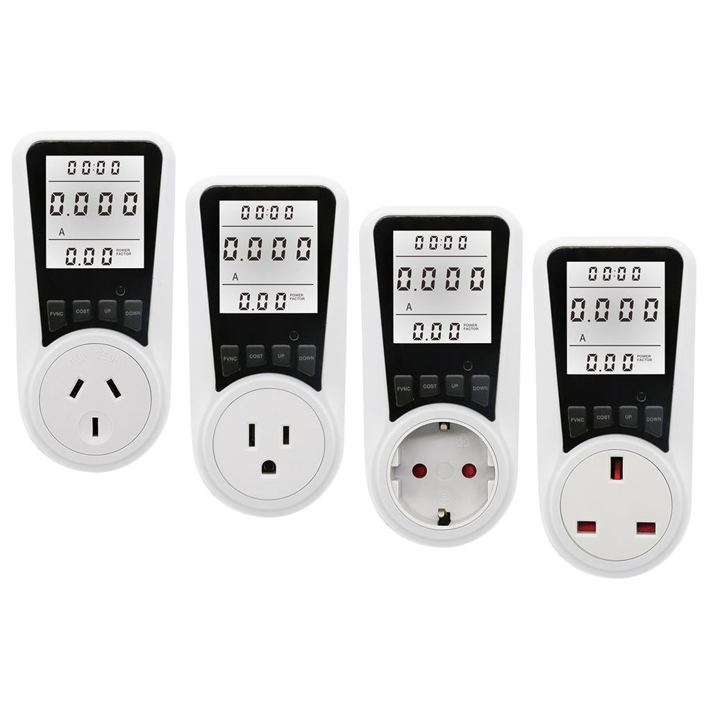 Electricity Monitor Power Meter Plug-in Socket Power Meter Power Monitors US Standard
