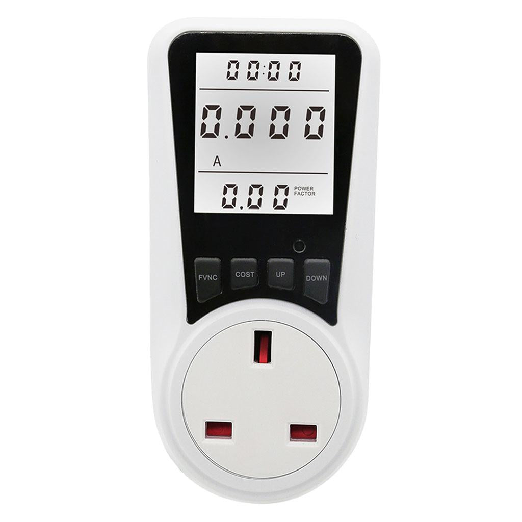 Electricity Monitor Power Meter Plug-in Socket Power Meter Power Monitors UK Standard