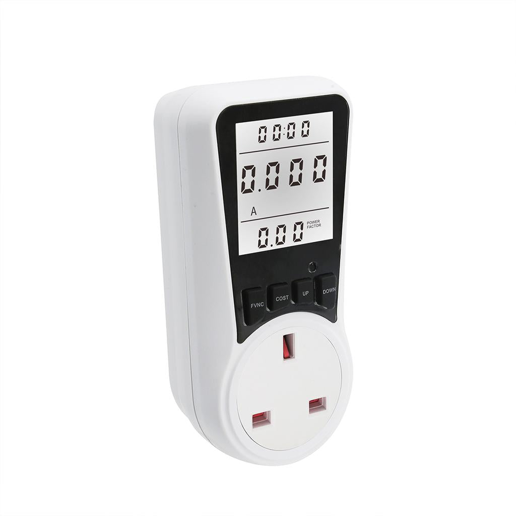 Electricity Monitor Power Meter Plug-in Socket Power Meter Power Monitors UK Standard