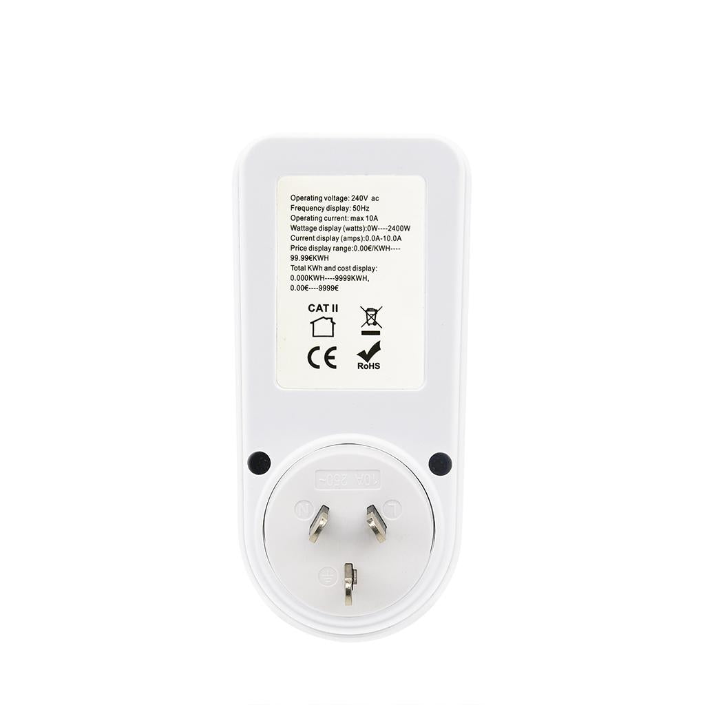 Electricity Monitor Power Meter Plug-in Socket Power Meter Power Monitors AU Standard