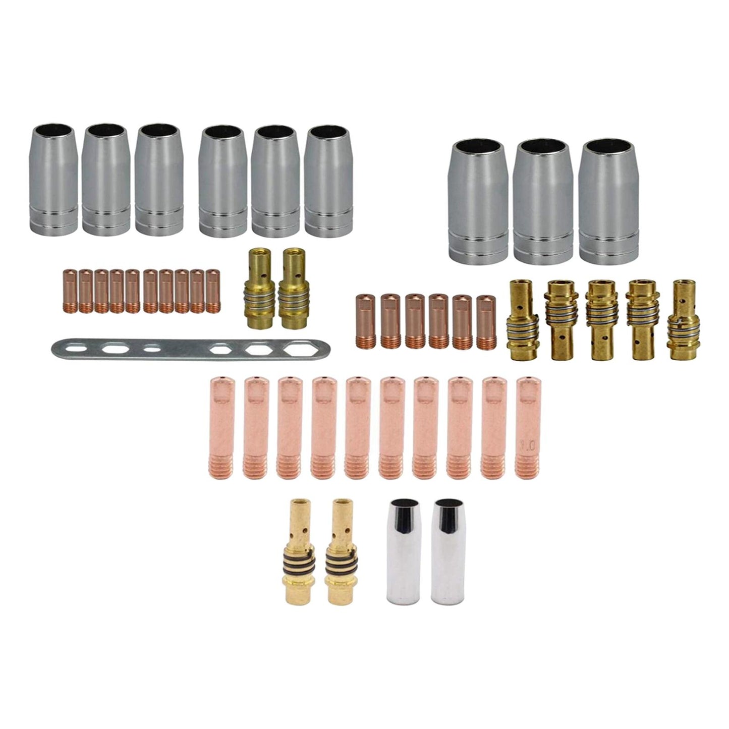 Metal MB15AK Welding Torchs Nozzles Equipment Accessories Set Welding Job 19 Pcs