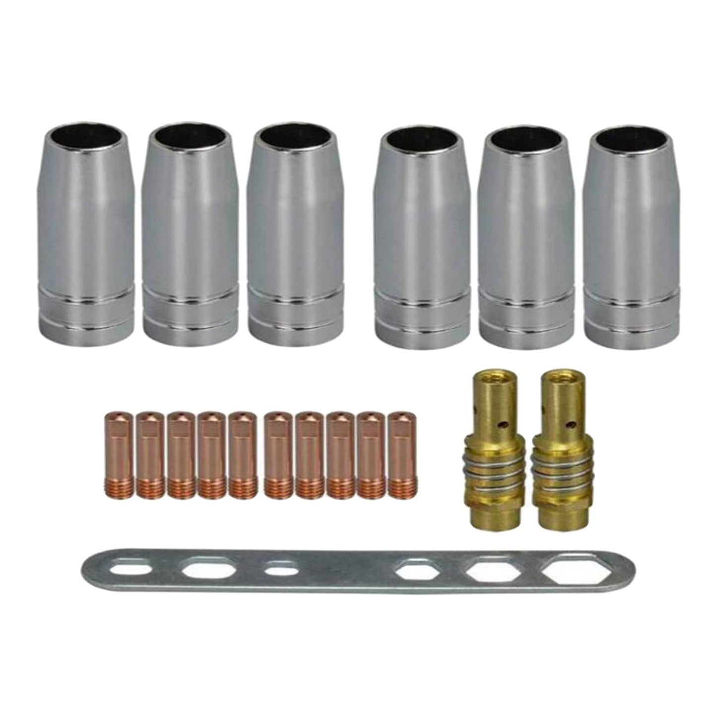 Metal MB15AK Welding Torchs Nozzles Equipment Accessories Set Welding Job 19 Pcs