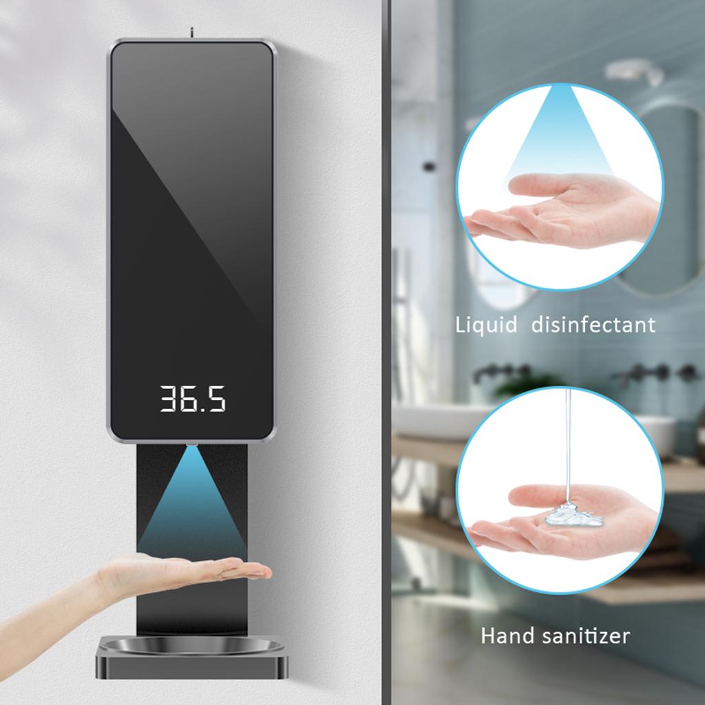 Hand Sanitizer Machine Liquid Spray Company School Factory Station Toilet Black