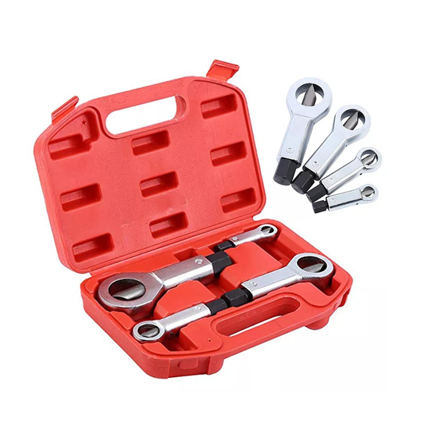 4pcs Adjustable Stuck Nuts Splitter Nut Breaker Manual Remover Hand Tools