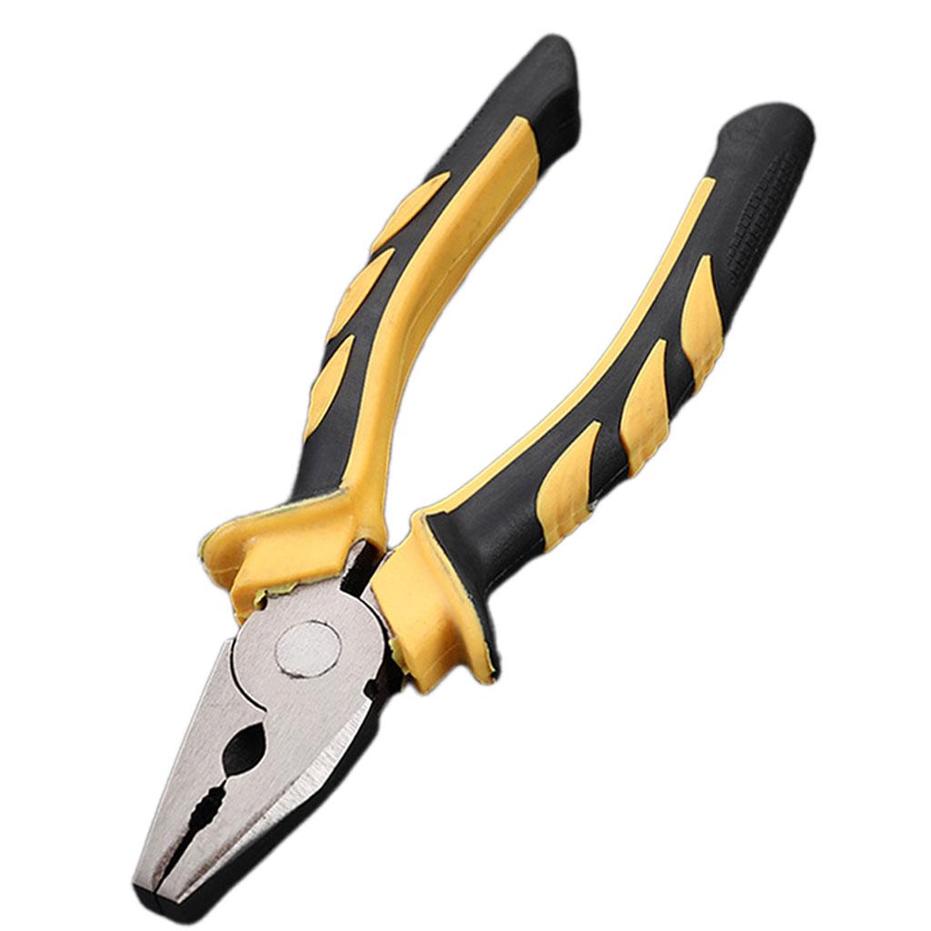 Heavy Duty Combination Pliers with Wire Stripper for Electrician Tools 6 inch flat head