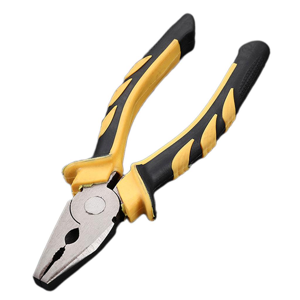 Heavy Duty Combination Pliers with Wire Stripper for Electrician Tools 6 inch flat head