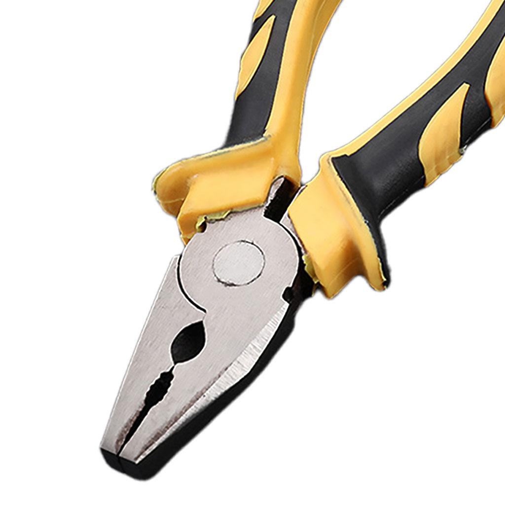 Heavy Duty Combination Pliers with Wire Stripper for Electrician Tools 6 inch flat head