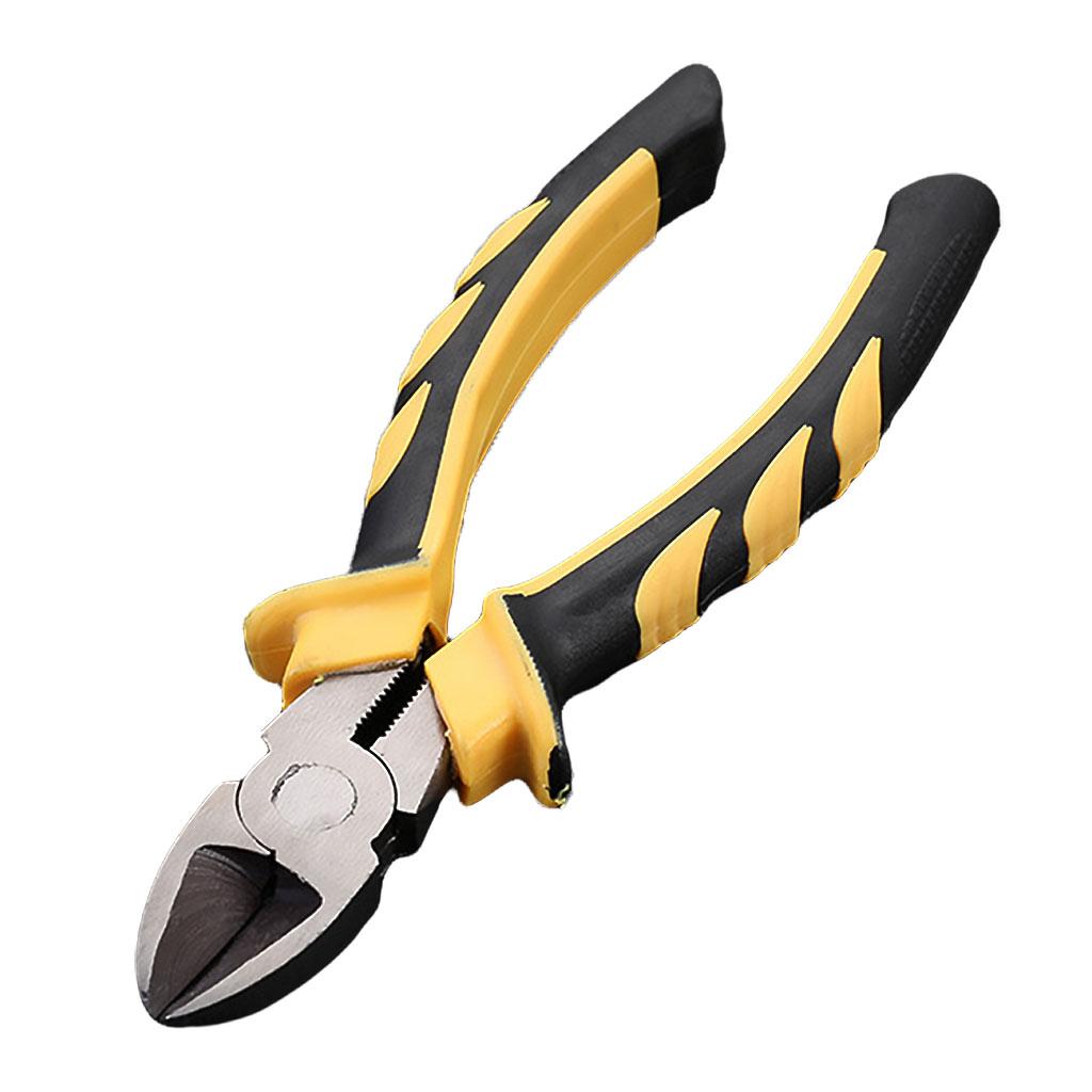 Heavy Duty Combination Pliers with Wire Stripper for Electrician Tools 6 inch oblique head