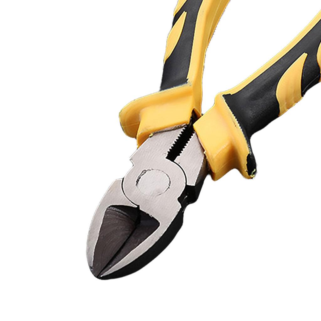 Heavy Duty Combination Pliers with Wire Stripper for Electrician Tools 6 inch oblique head